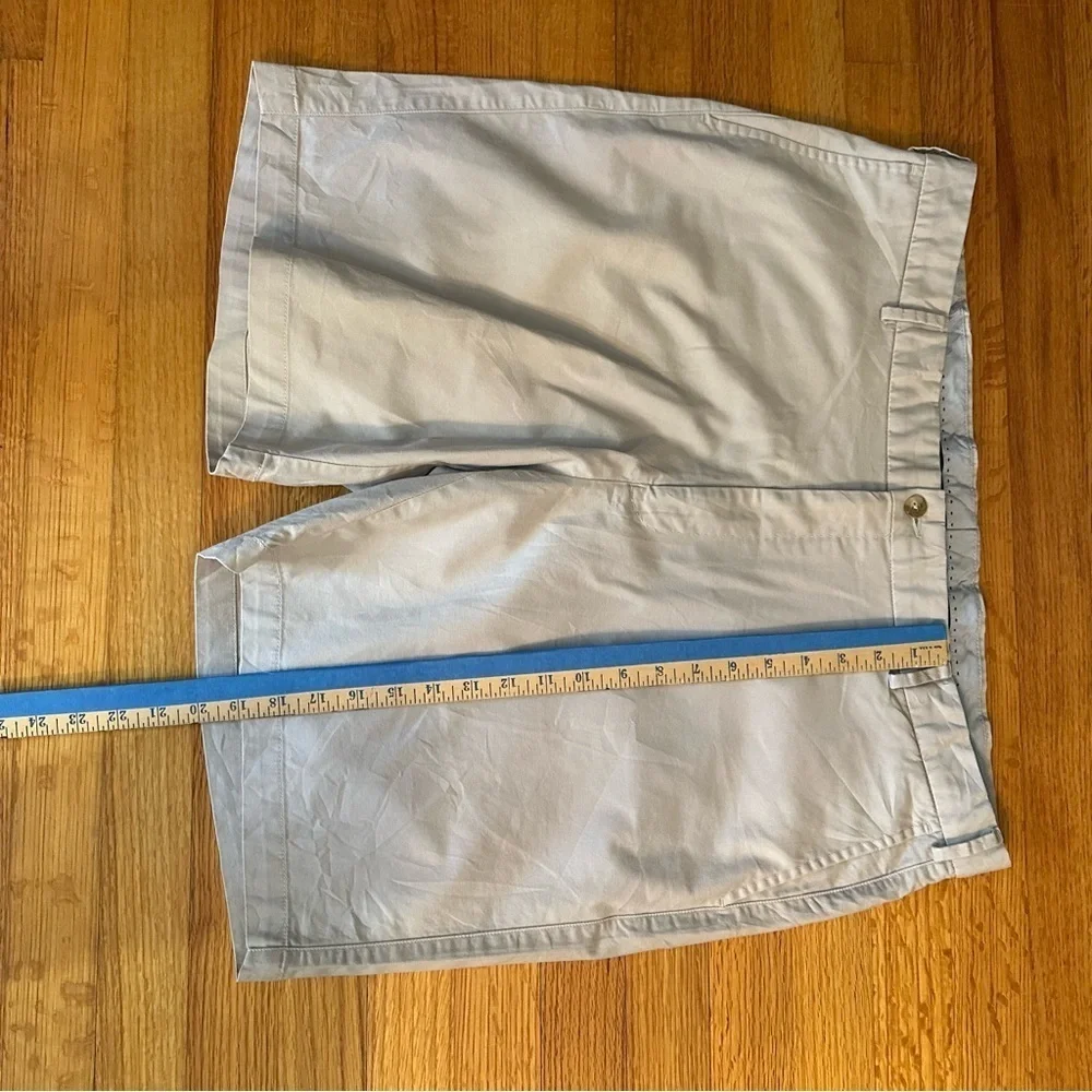Peter Millar Chino Shorts Sz 40 Beige Golf Men’s Lightweight Flat Front (o)